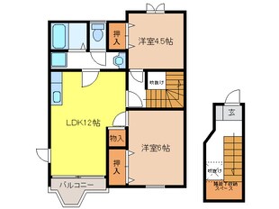 コンフォート各務原の物件間取画像